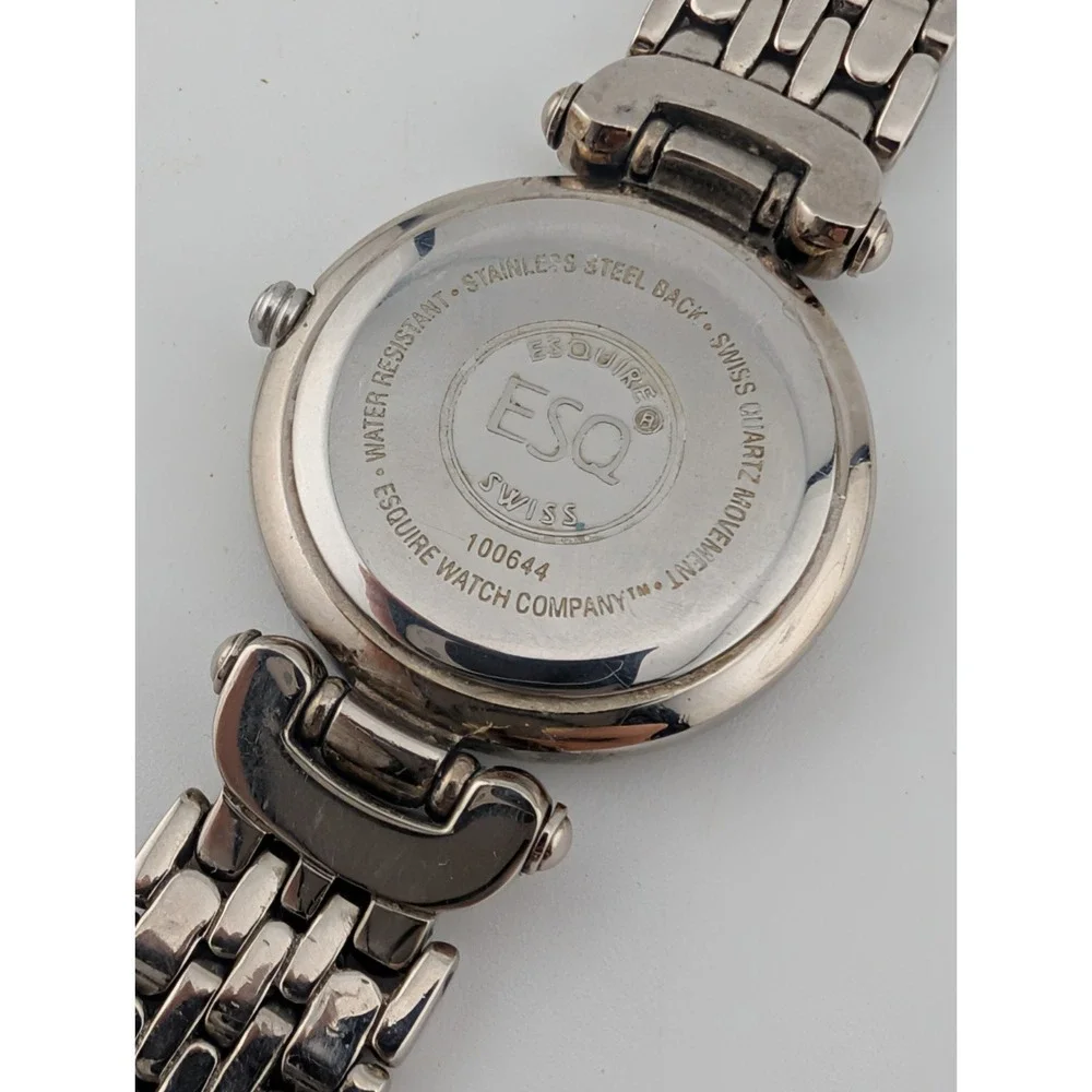ESQ Movado Swiss Women's Watch 25mm Case MOP Dial 6